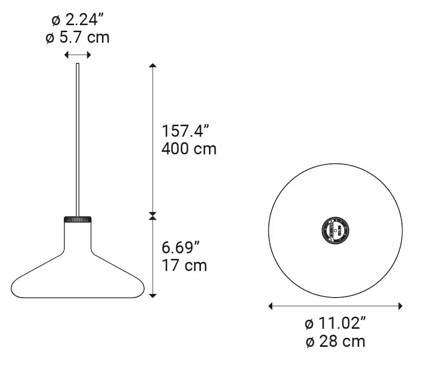 Flask B LED Pendant