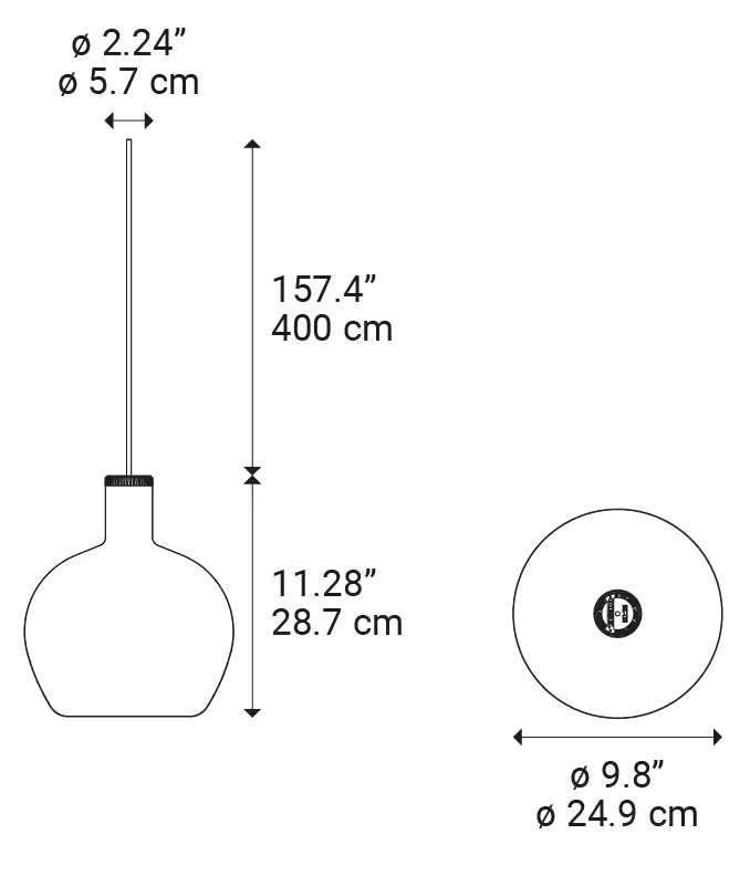 Flask C LED Pendant