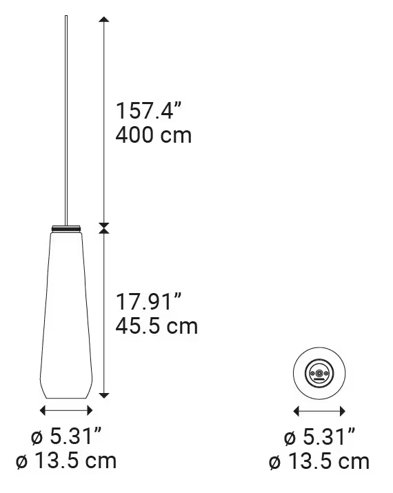 Glass Drop LED Pendant
