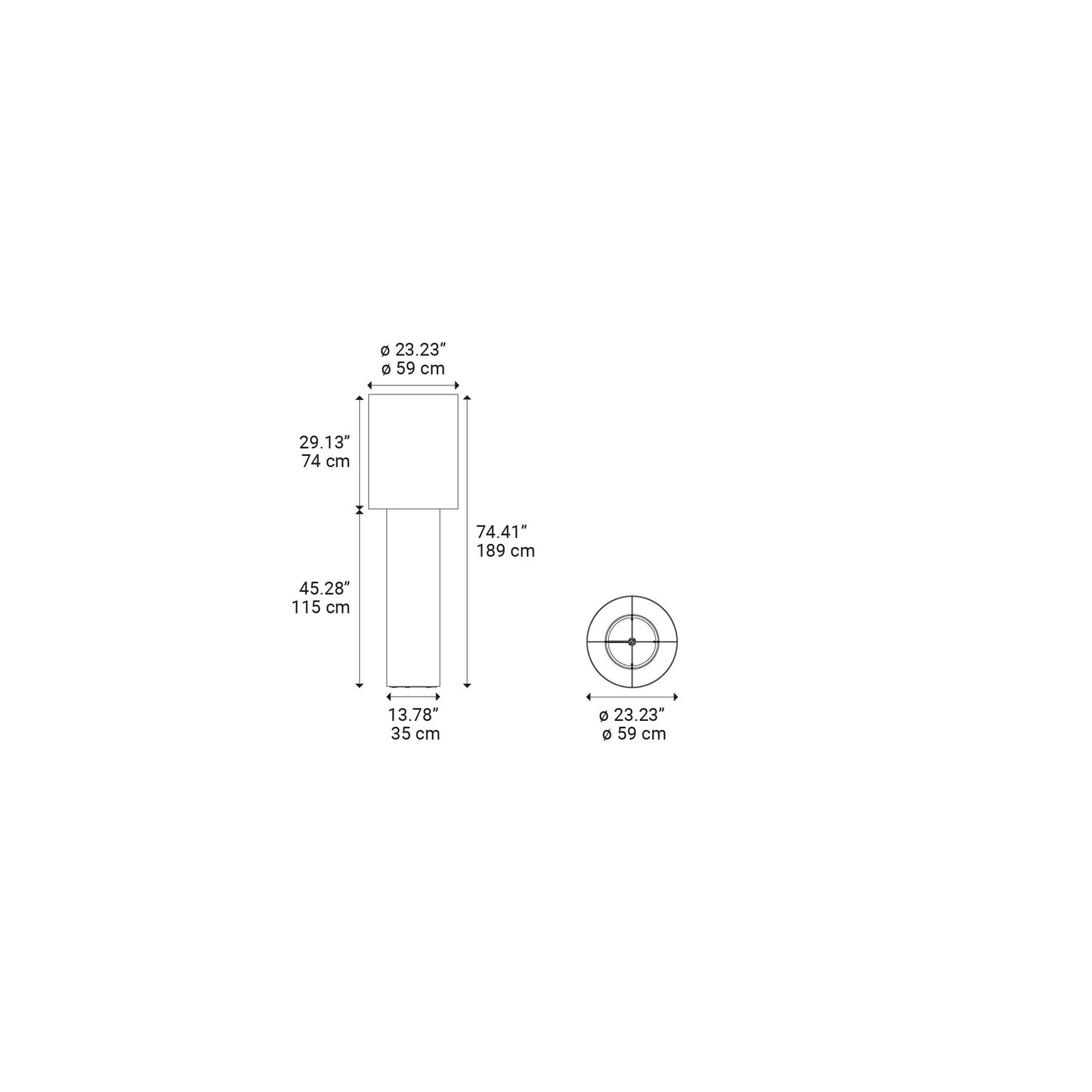 Pipe Large LED Floor Lamp
