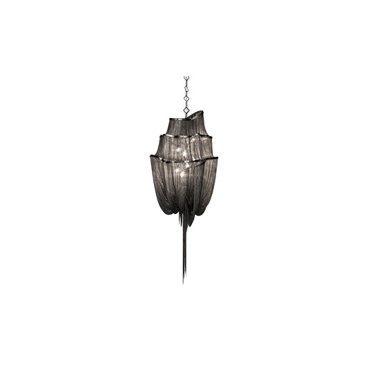 Atlantis Medium Three-Tier Pendant with Shimmering Chainmail