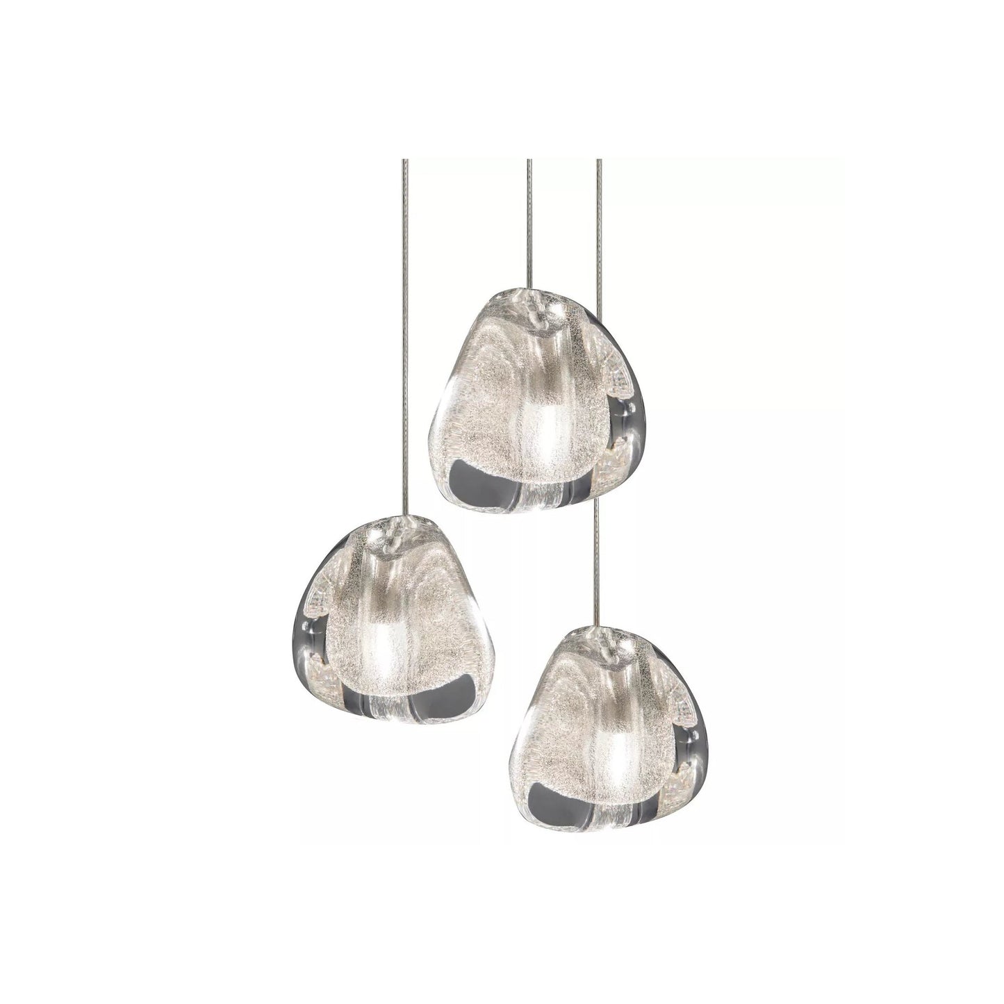 Mizu 3-Light LED Pendant with Crystal
