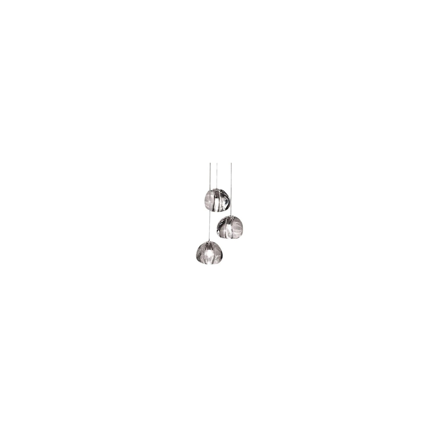 Mizu 3-Light LED Pendant with Crystal