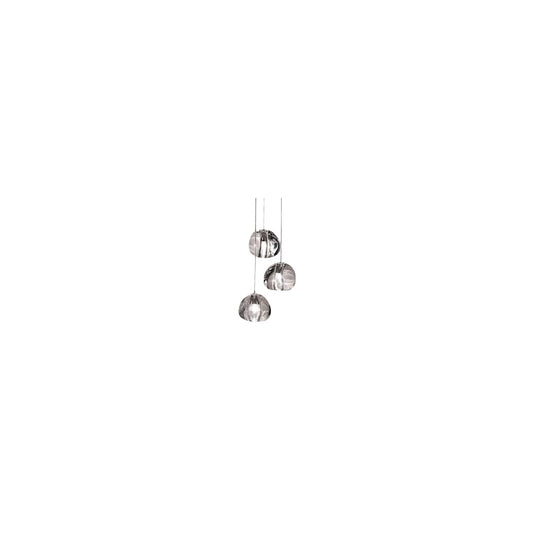 Mizu 3-Light LED Pendant with Crystal