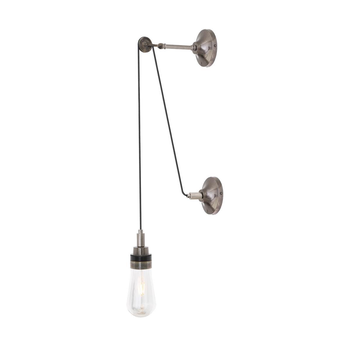 Dylan Opal Glass Pulley Wall Light