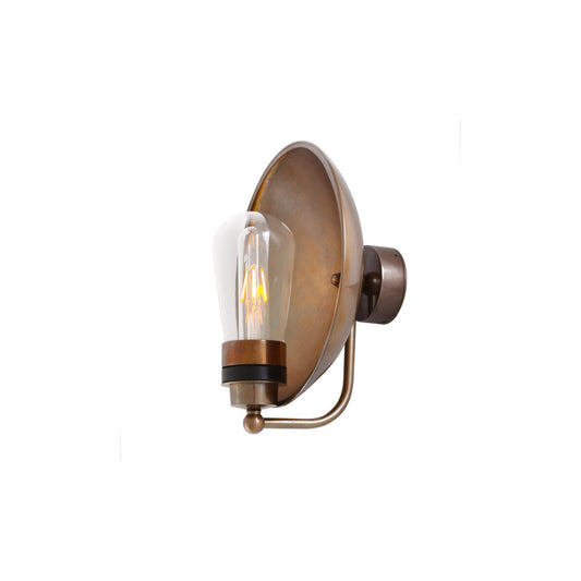 Galit Brass Dish Wall Light IP65