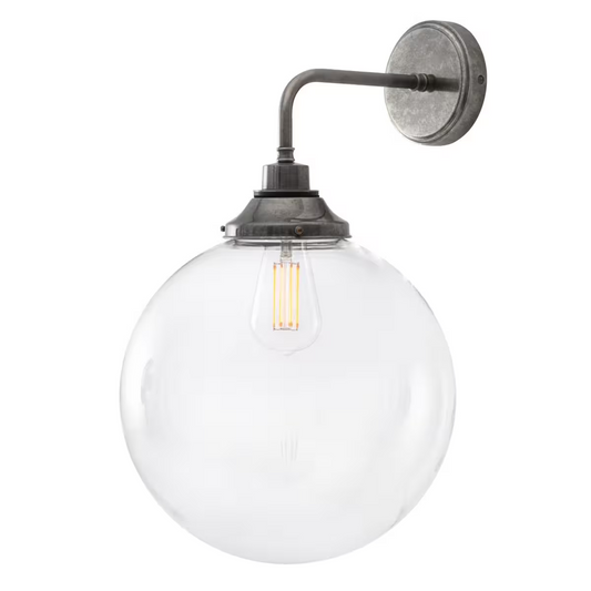 Laguna 30cm Clear Glass Wall Light