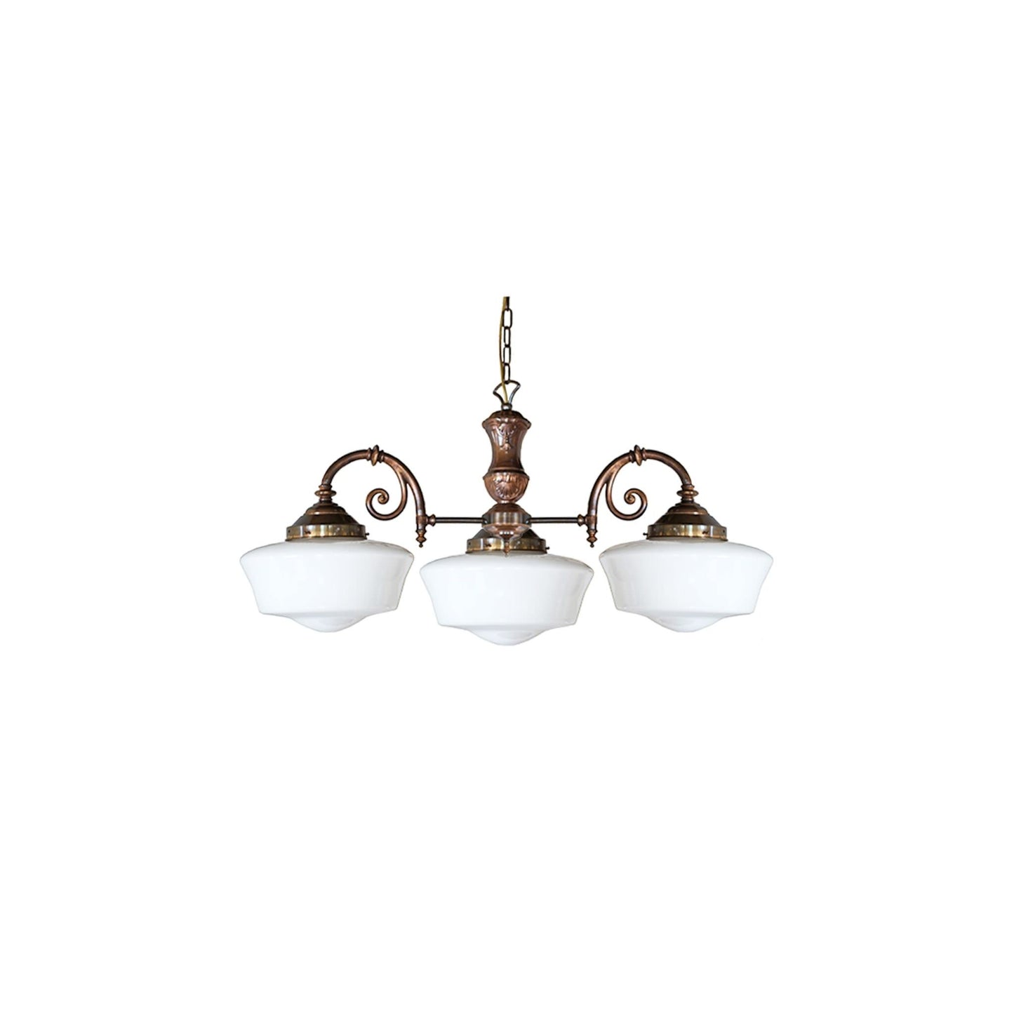 Clones 1920's Schoolhouse 3-Arm Pendant
