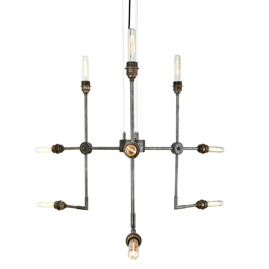 Toluca Modern Brass 9-Arm Pendant