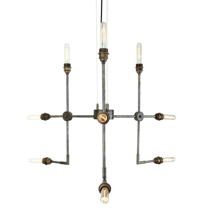 Toluca Modern Brass 9-Arm Pendant
