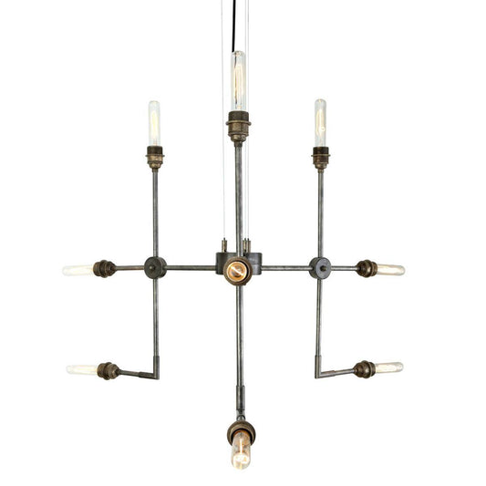Toluca Modern Brass 9-Arm Pendant