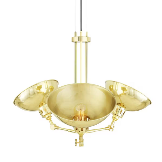 Sparti Vintage Adjustable 3-Arm Chandelier