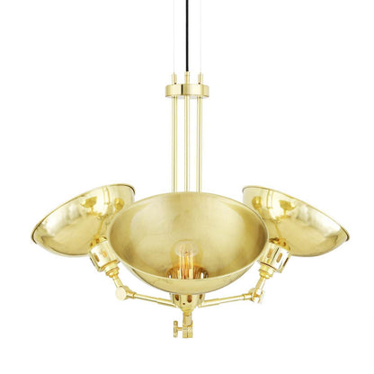 Sparti Vintage Adjustable 3-Arm Chandelier