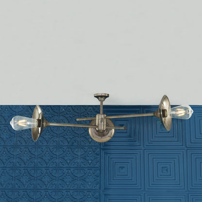 Reznor Industrial 3-Arm Ceiling Light