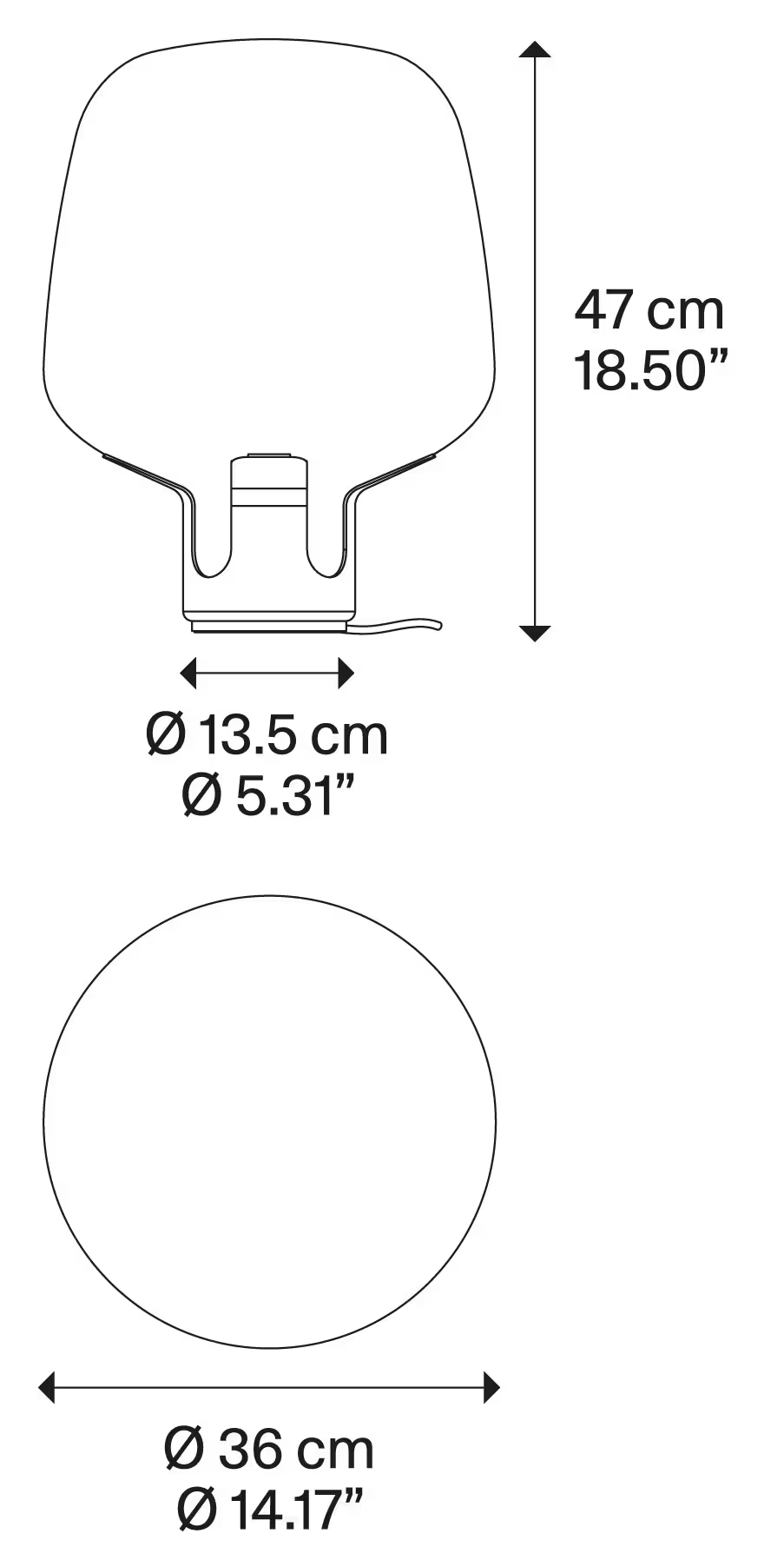 Flar Medium LED Table Lamp