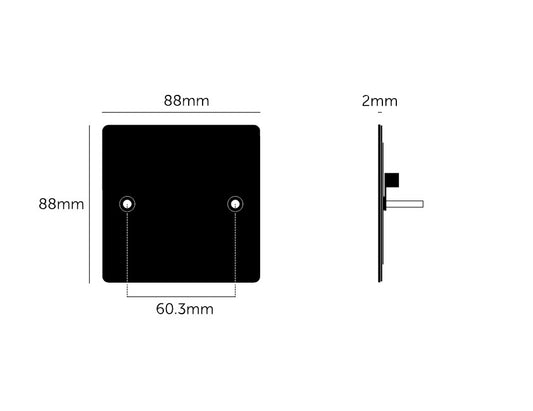Buster and Punch 1G Wall Plate Blank