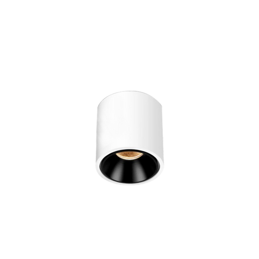 Pebuk M 18W 3000K IP54 Ceiling Surface Mounted in White with Black inner