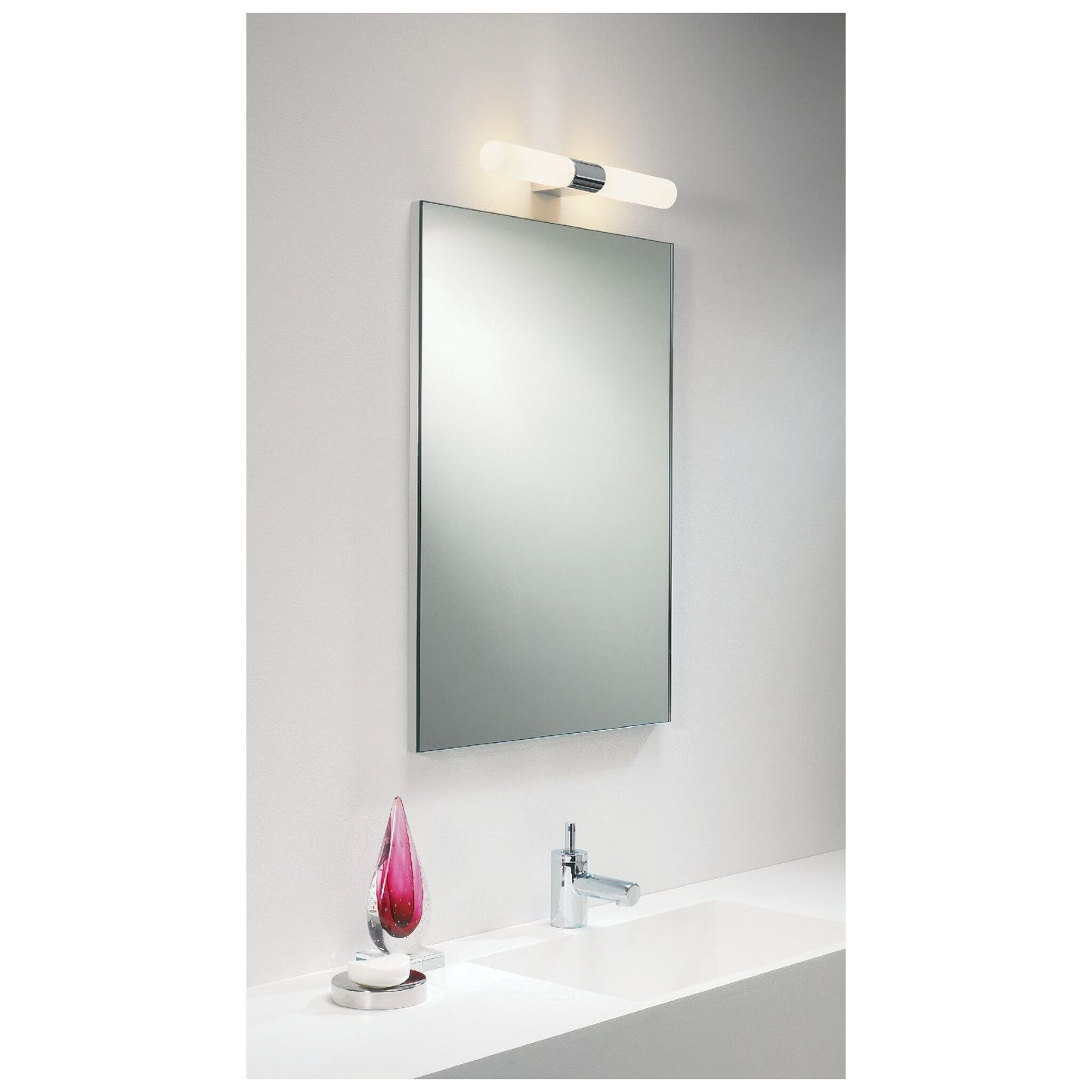 Padova Modern Bathroom Wall Light with White Opal Glass Diffuser