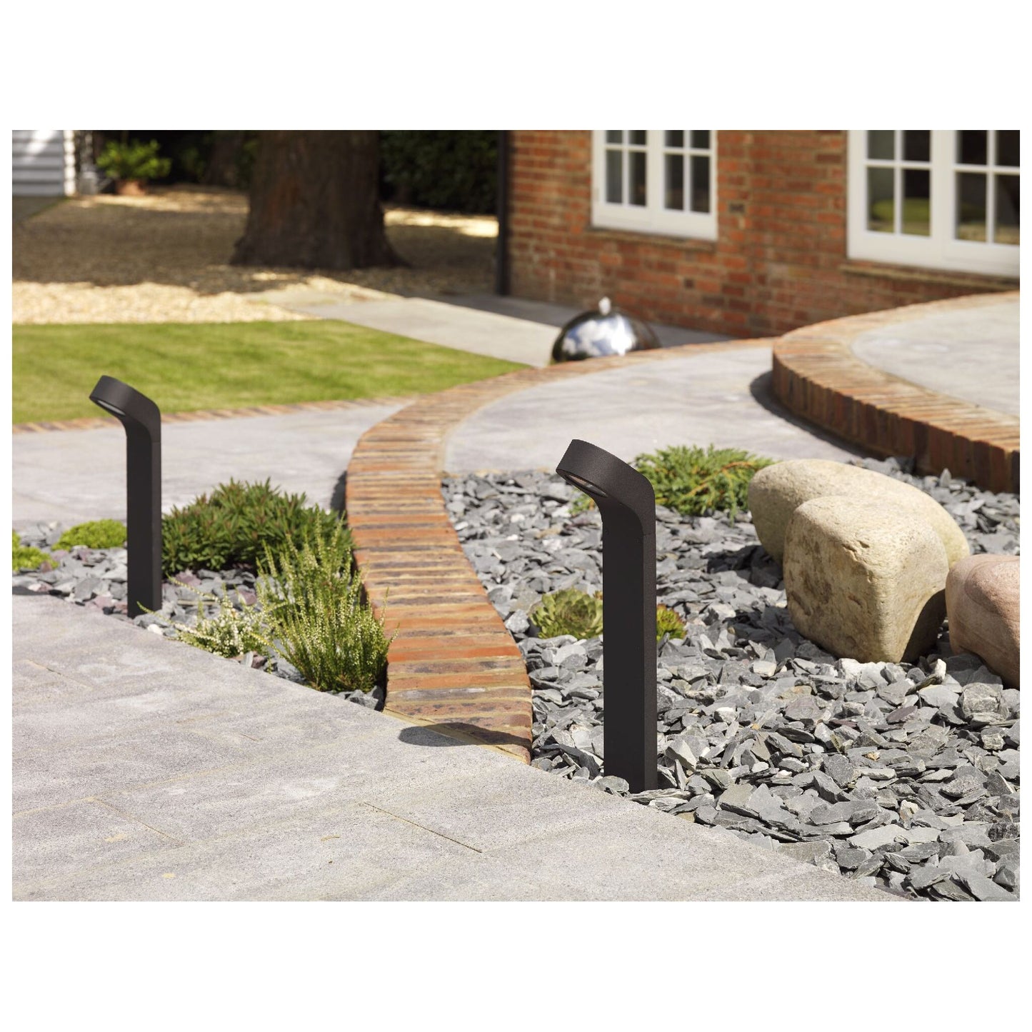 Soprano Low Energy Exterior Bollard Black