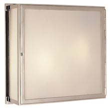 Mercer White Glass Square Box Light
