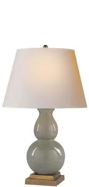 Gourd Form Small Table Lamp