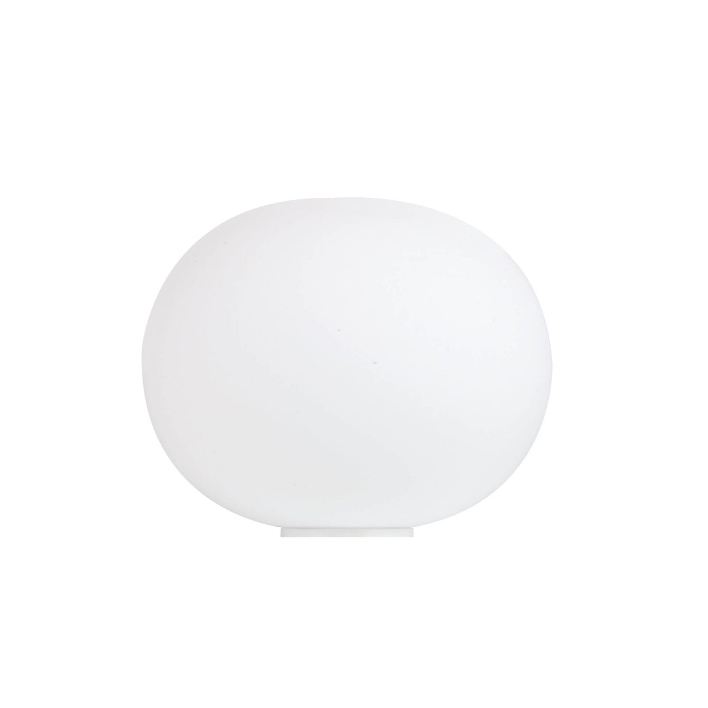Glo-Ball Basic 1 Small Opal Glass Desk Lamp with Die-Cast Aluminium Support