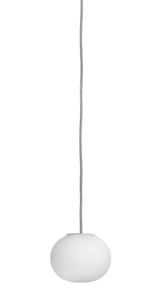 Glo-Ball Mini White LED Pendant with Hand Blown Glass