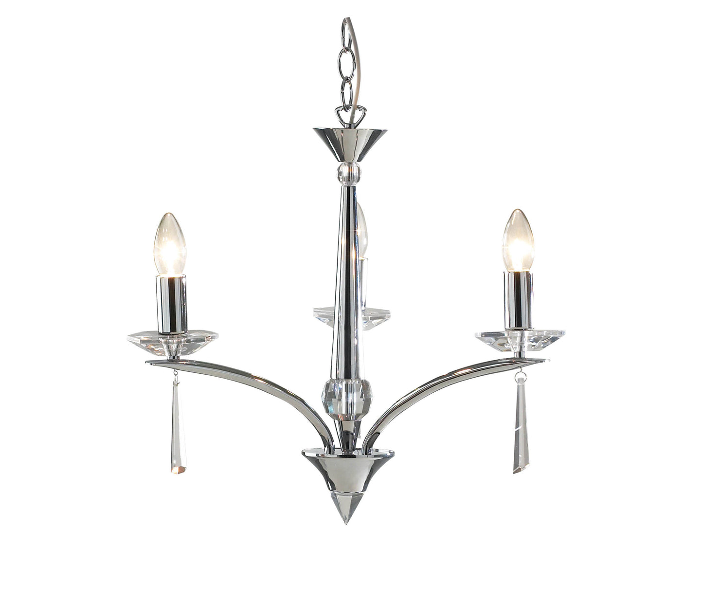 Hyperion Three-Light Crystal Flush Mount
