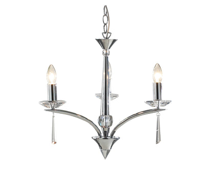 Hyperion Three-Light Crystal Flush Mount