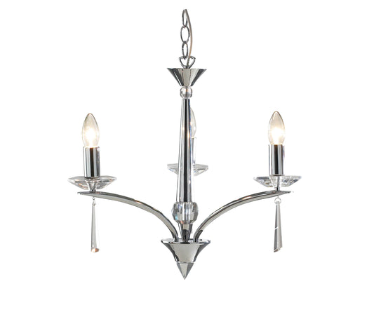 Hyperion Three-Light Crystal Flush Mount
