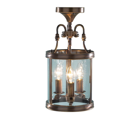 Lambeth 3 Light Lantern Dual Mount