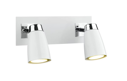 Loft Double Wall Spotlight with Low Energy&Chrome