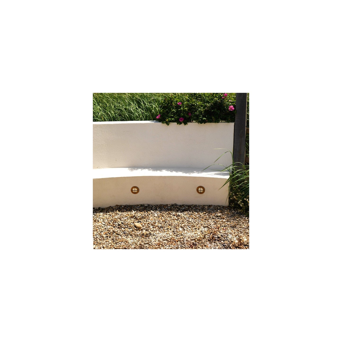 Arran Round Coastal Exterior Wall Light in Solid Brass
