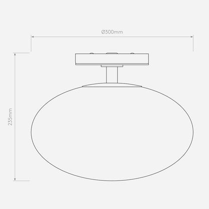 Astro Zeppo Bathroom Ceiling Light