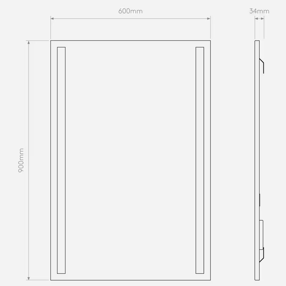 Avlon 900 LED Illuminated Mirror