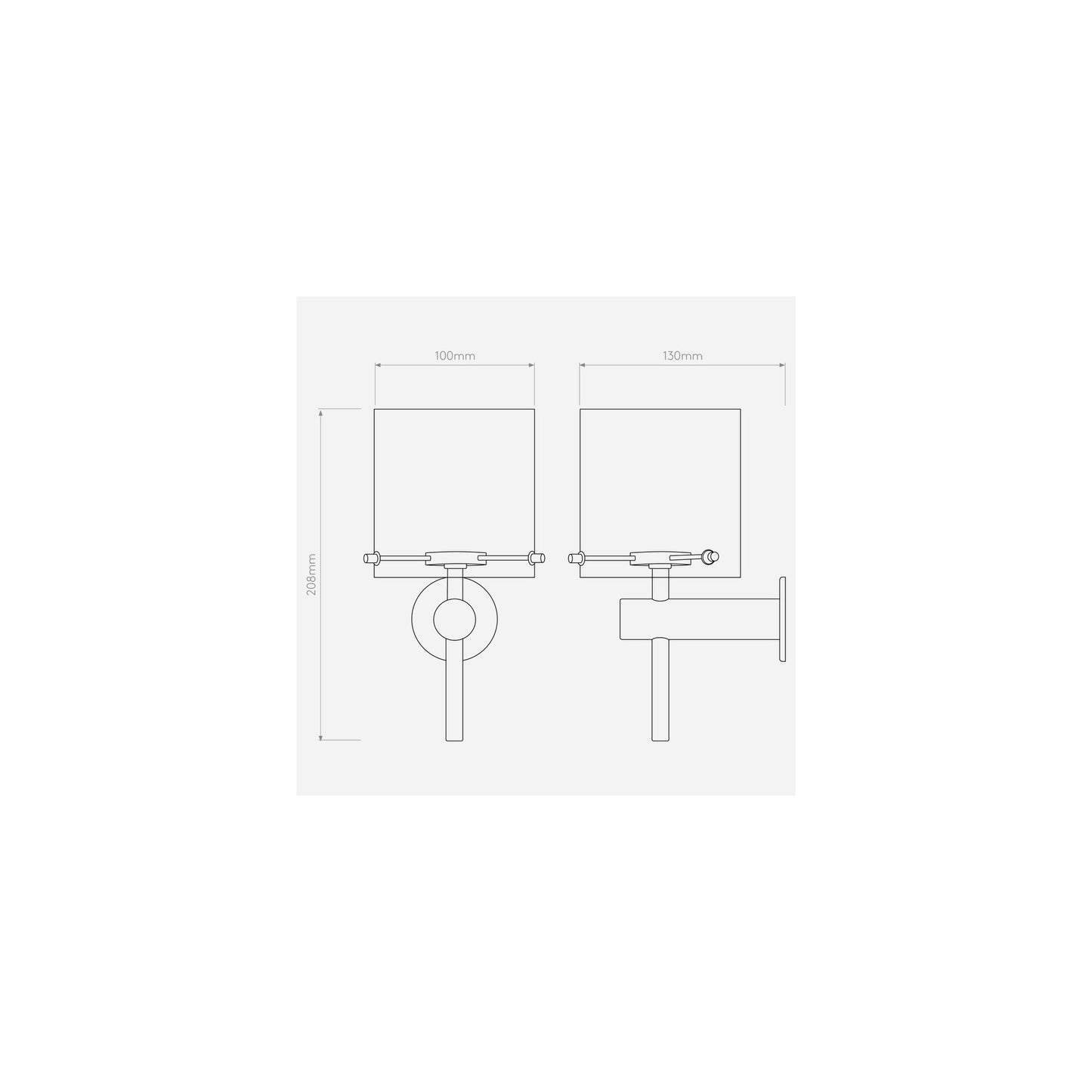 Arezzo Wall Light in Polished Chrome