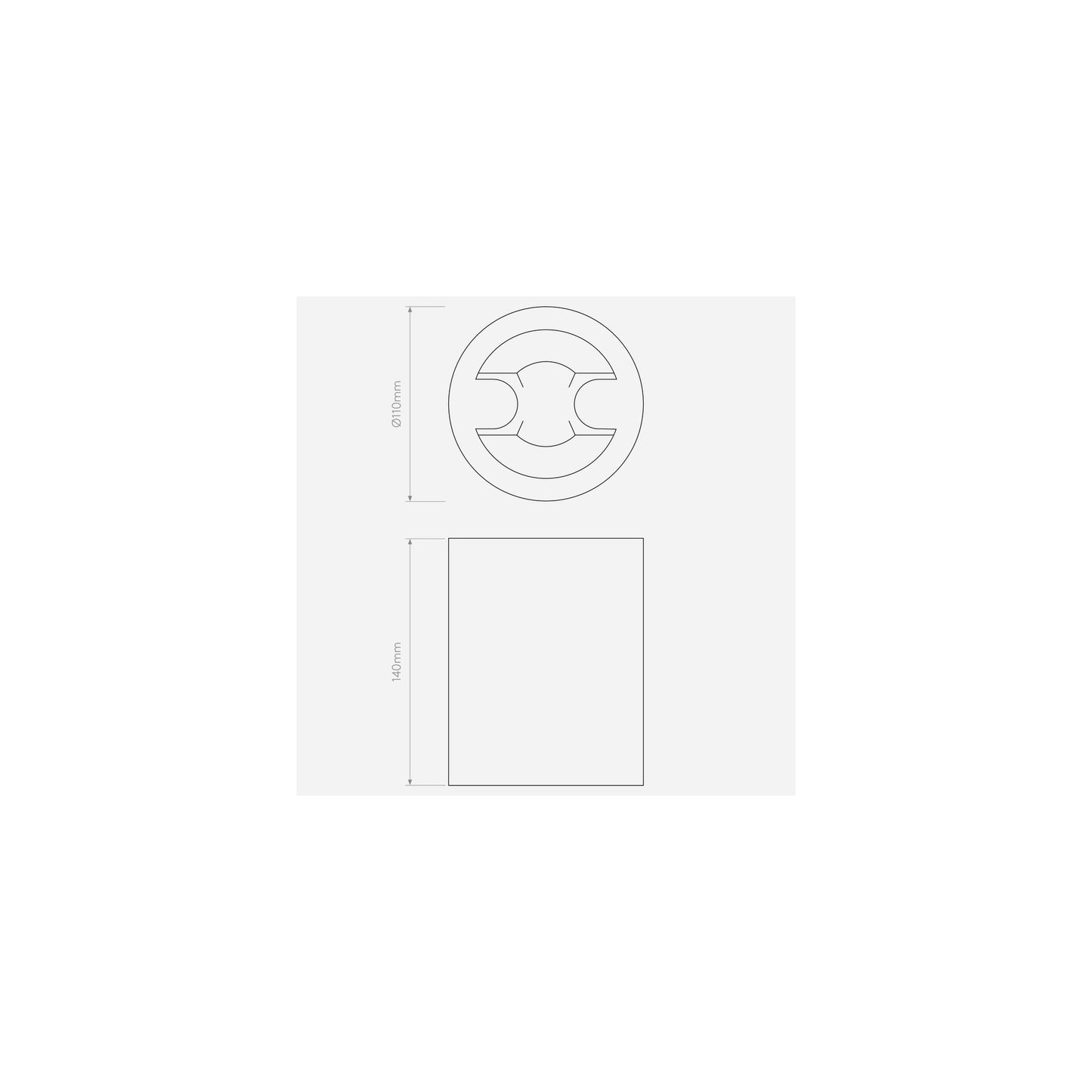 Osca 140 Round LED Ceiling Light