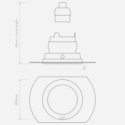 Astro Pinhole Recessed Downlight