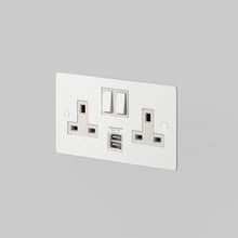 Buster and Punch Double UK Socket with USB