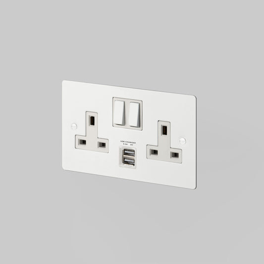 Buster and Punch Double UK Socket with USB