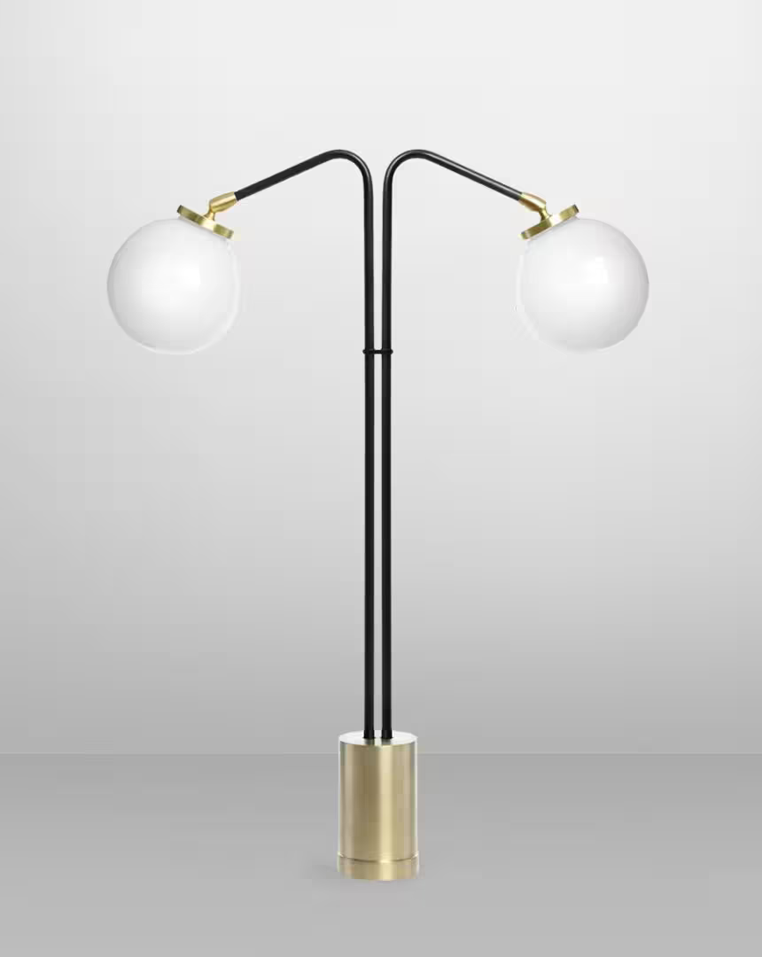 Array Twin Opal Table Lamp
