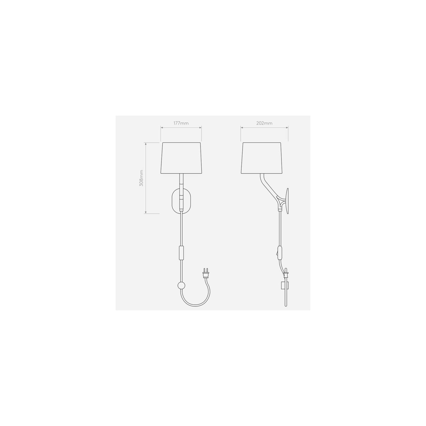 Arbor Plug-In Wall Light