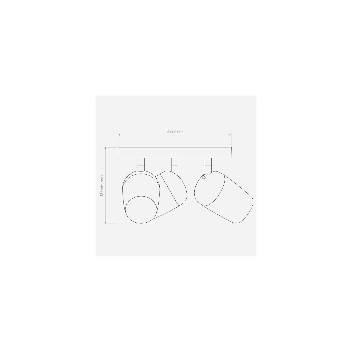 Koto Triple Round Ceiling Light