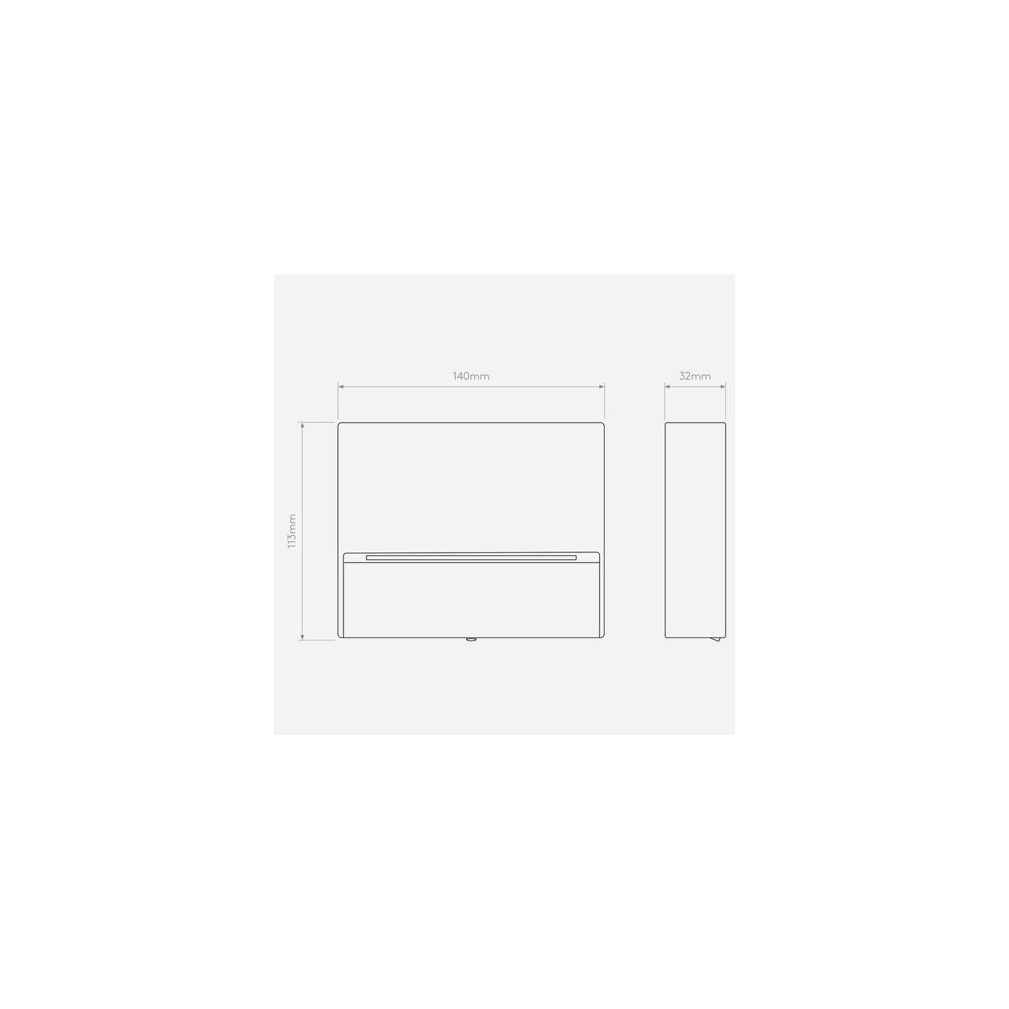 Mori 140 Exterior Wall Light in Textured Black