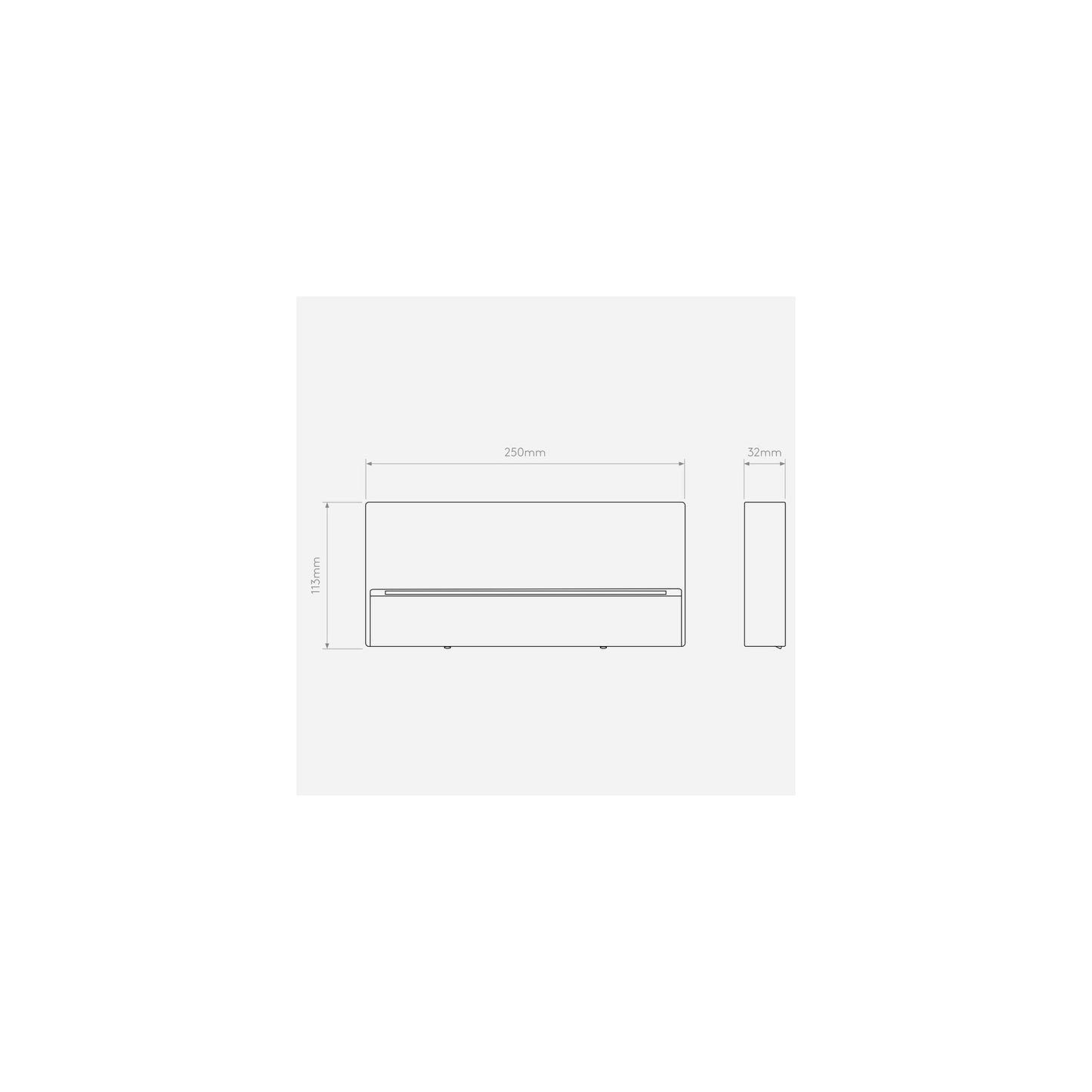 Mori 250 Exterior Wall Light in Textured Black