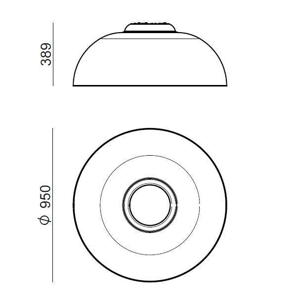 Demi Ø95 Wall & Ceiling Light