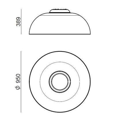 Demi Ø95 Wall & Ceiling Light