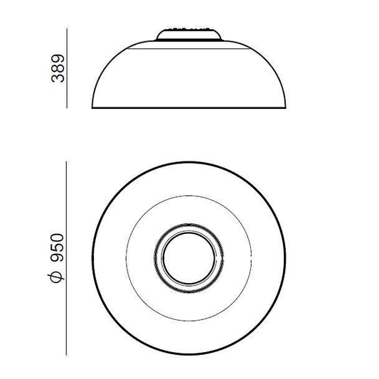 Demi Ø95 Wall & Ceiling Light