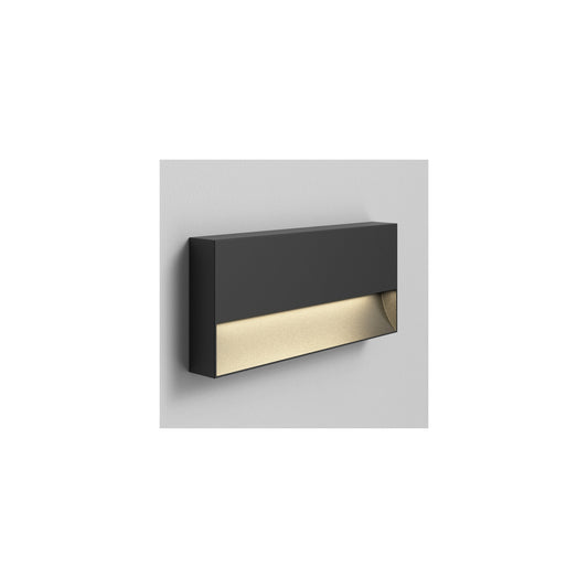 Mori 250 Exterior Wall Light in Textured Black