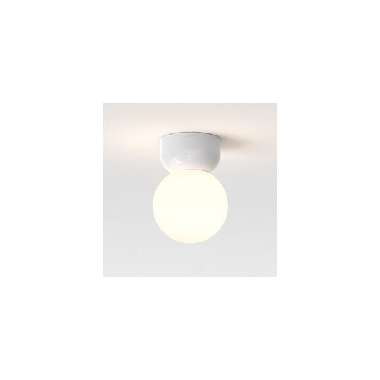 Lyra 140 Ceiling Light in Gloss Glaze White